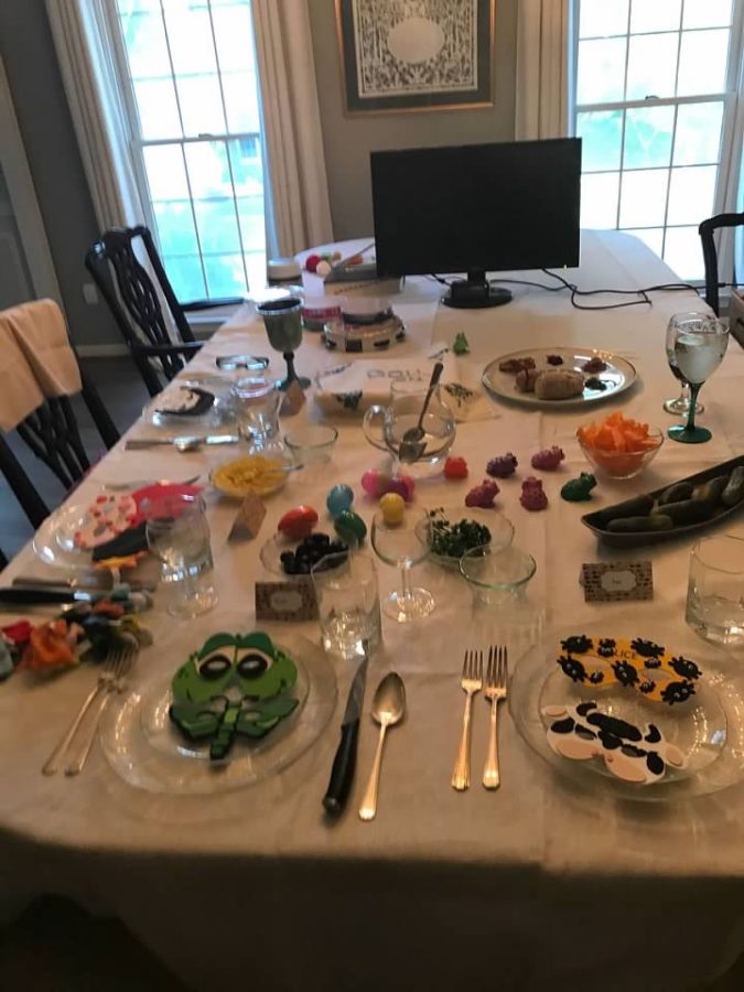 For many families this year, the seder table is not complete without a computer for Zoom.