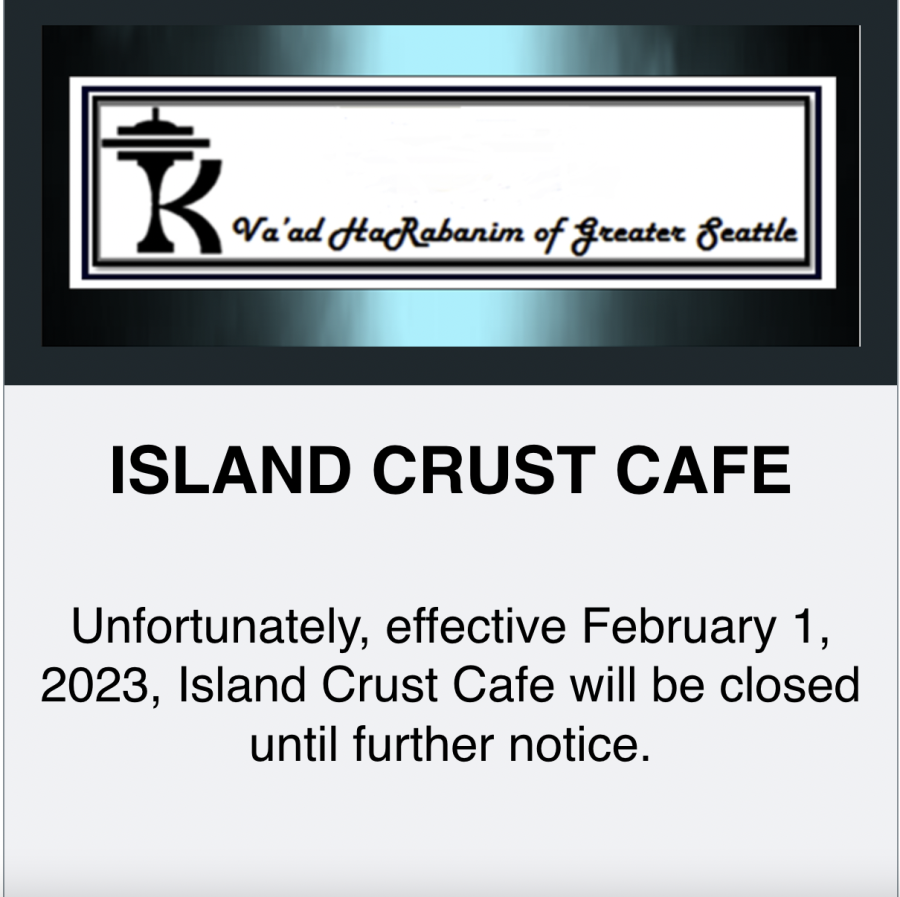Island Crust Cafe temporarily closed