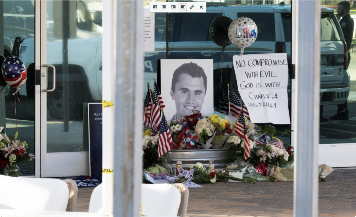 A memorial is held for Charlie Kirk, who was shot and killed in Utah, at the Turning Point USA headquarters in Phoenix, Arizona, U.S. Sept. 10, 2025.